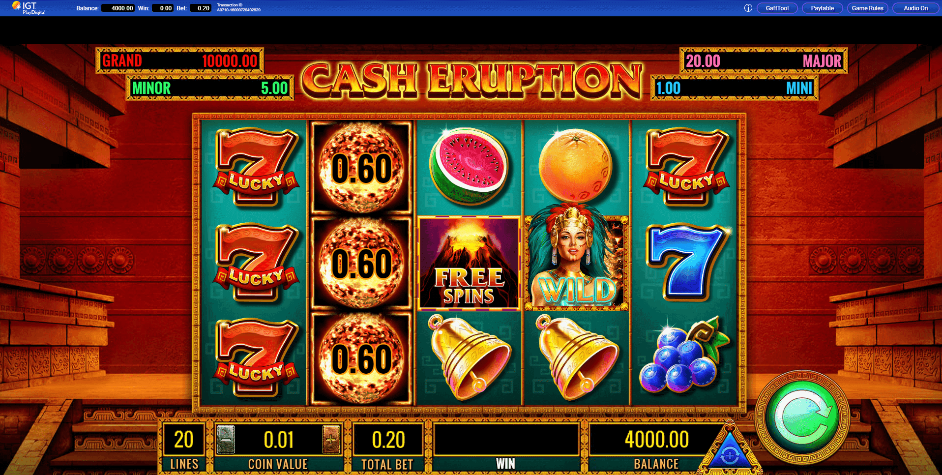 Cash Eruption slot play free