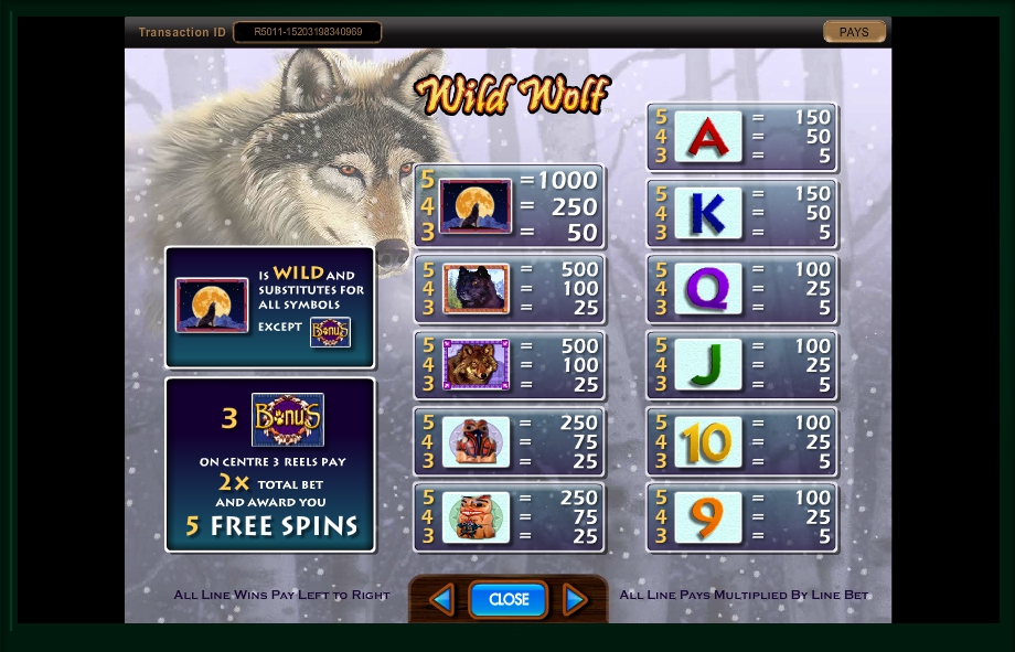 wild wolf slot machine detail image 3
