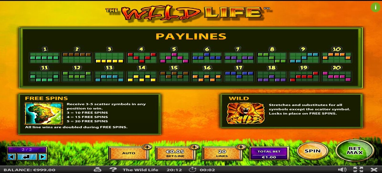 the wild life slot machine detail image 0