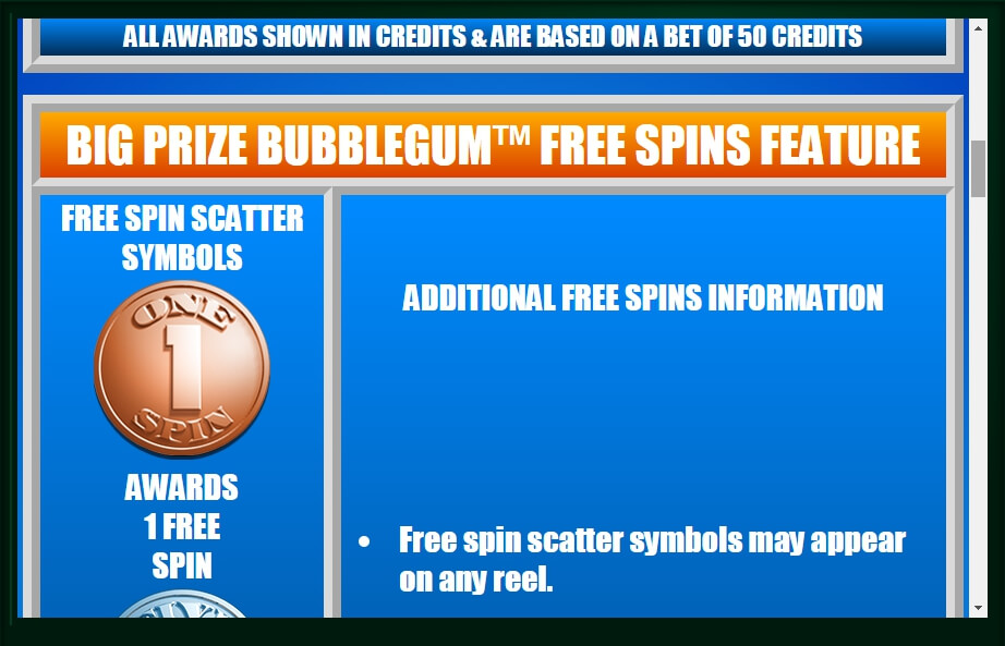 big prize bubblegum slot machine detail image 6
