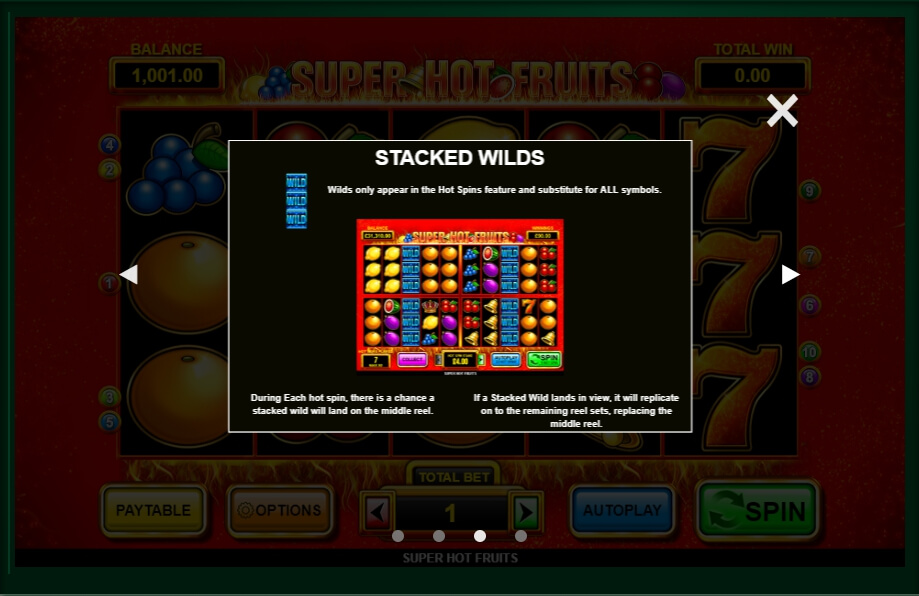 super hot fruits slot machine detail image 1