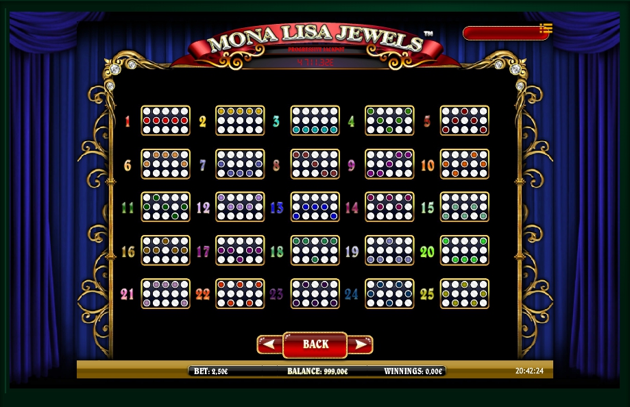 mona lisa jewels slot machine detail image 1