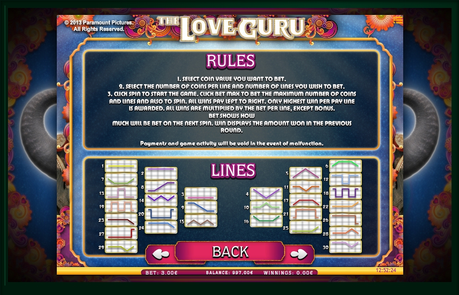 the love guru slot machine detail image 1