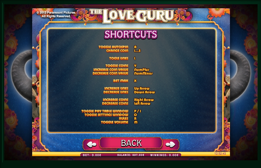 the love guru slot machine detail image 0