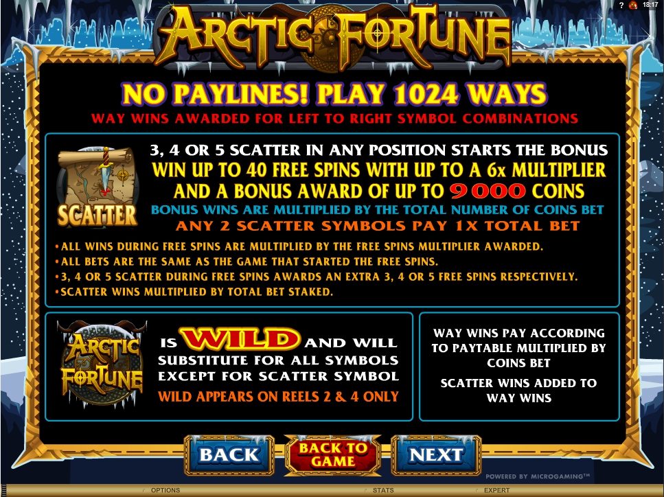 arctic fortune slot machine detail image 2