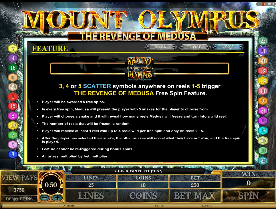 mount olympus slot machine detail image 1