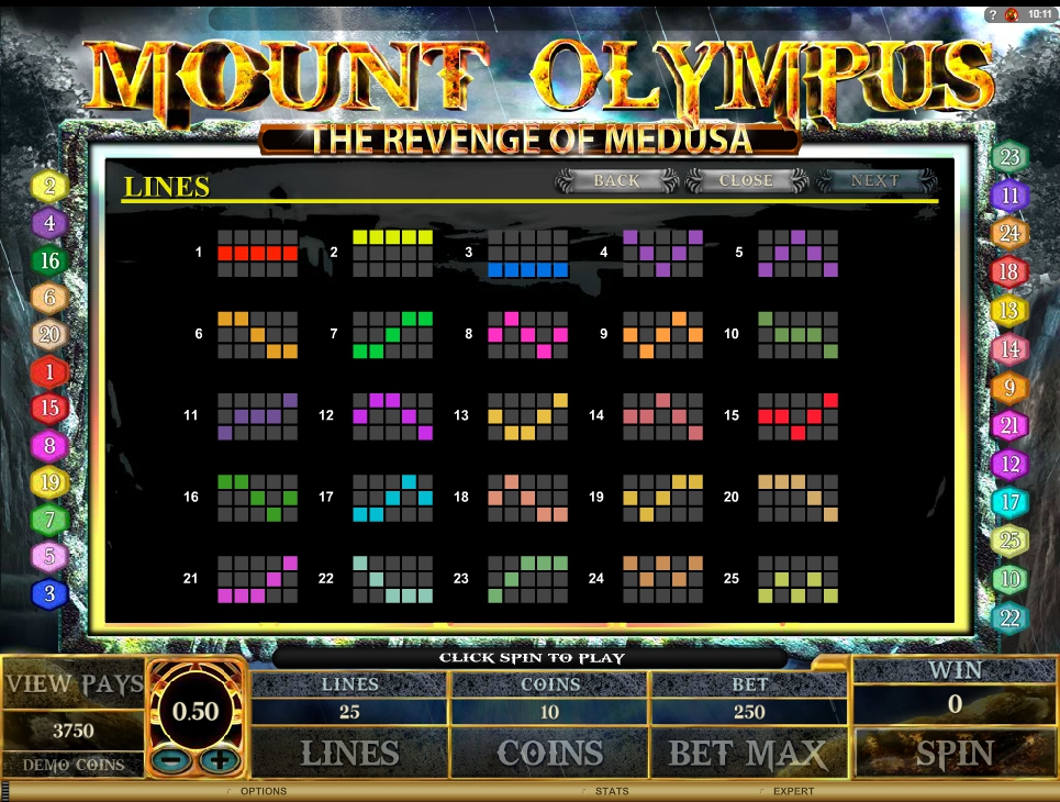 mount olympus slot machine detail image 0