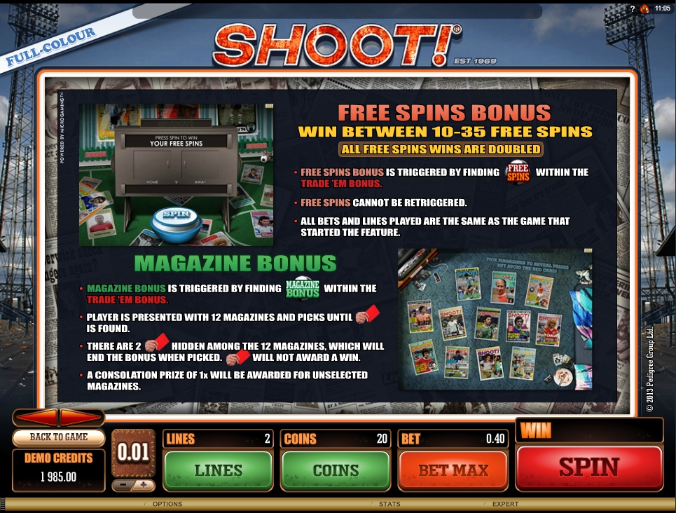 shoot! slot machine detail image 3