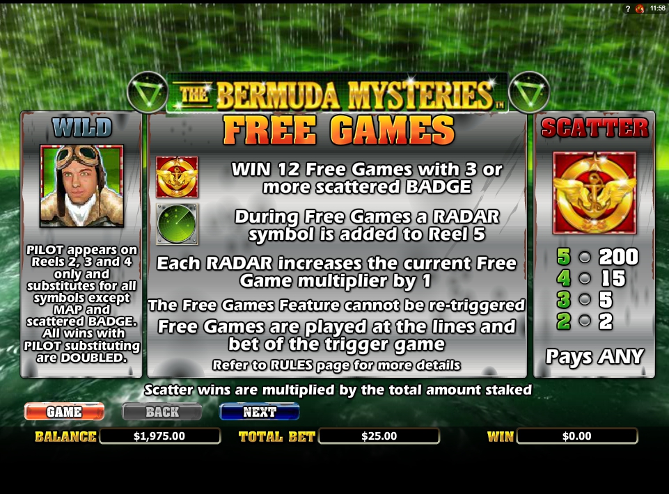 the bermuda mysteries slot machine detail image 7