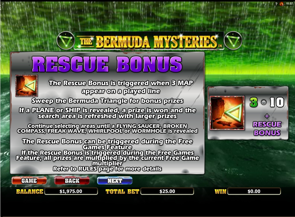the bermuda mysteries slot machine detail image 6
