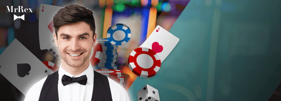 Mr Rex Casino Welcome bonus 100% Up To £200 + 100 Free Spins