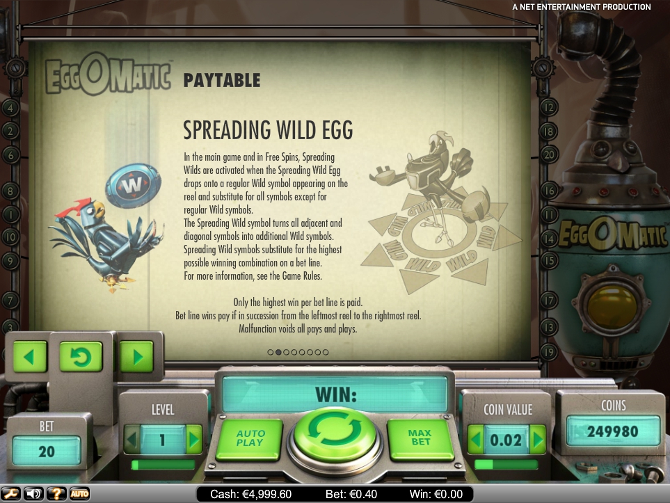 eggomatic slot machine detail image 6
