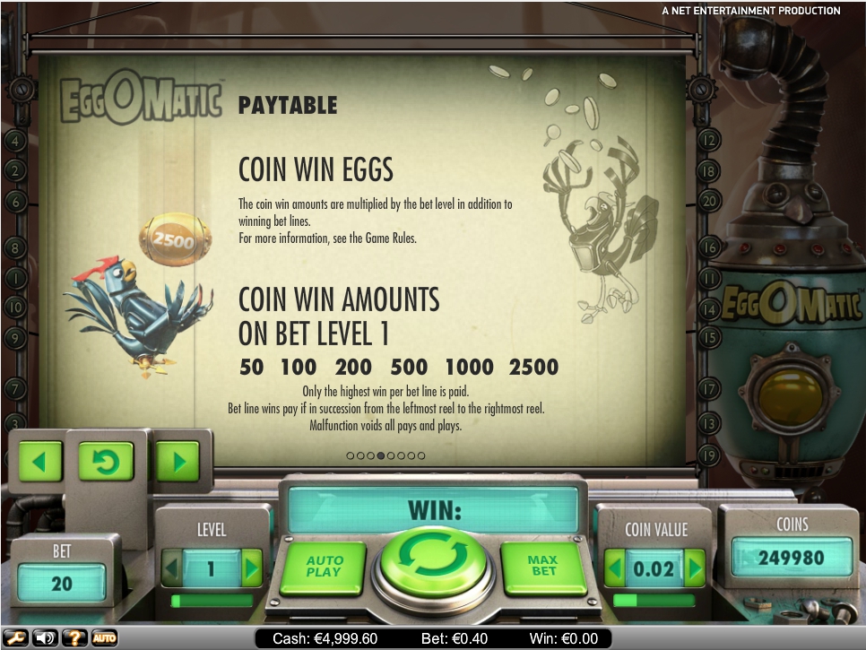 eggomatic slot machine detail image 4
