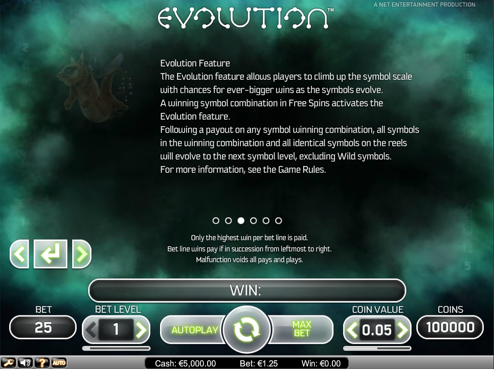 evolution slot machine detail image 3