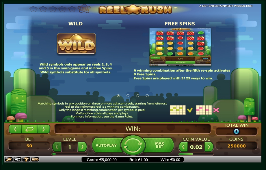 reel rush slot machine detail image 3