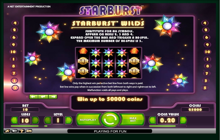 starburst slot machine detail image 1