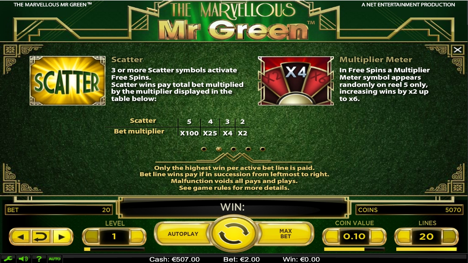 the marvellous mr green slot machine detail image 3