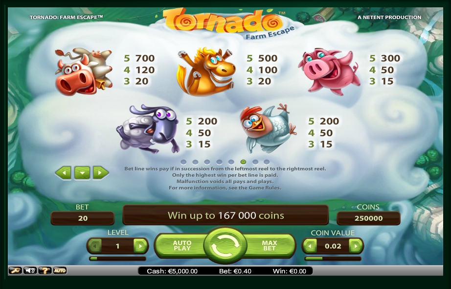 tornado: farm escape slot machine detail image 2