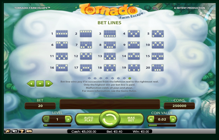 tornado: farm escape slot machine detail image 0