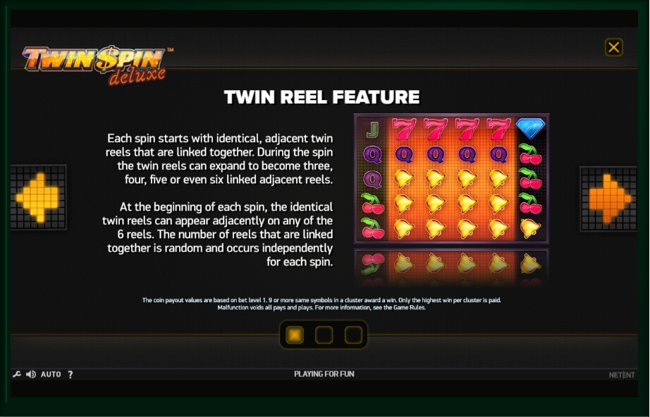 twin spin deluxe slot machine detail image 5