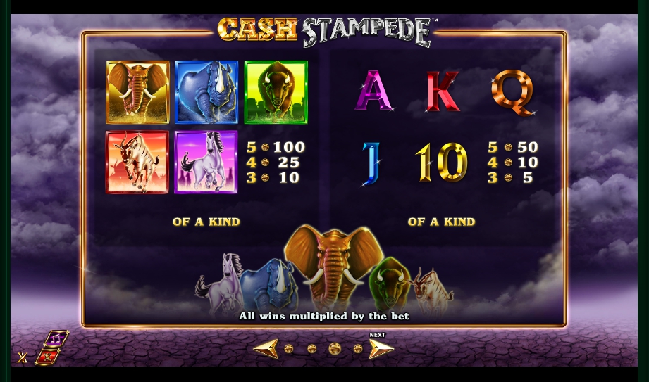 cash stampede slot machine detail image 1