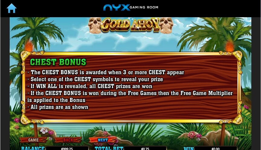 gold ahoy slot machine detail image 3