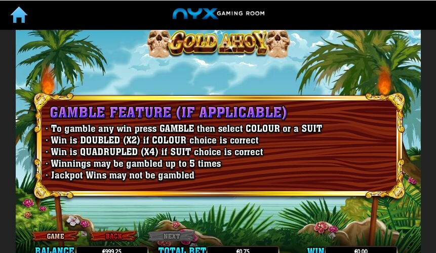 gold ahoy slot machine detail image 0