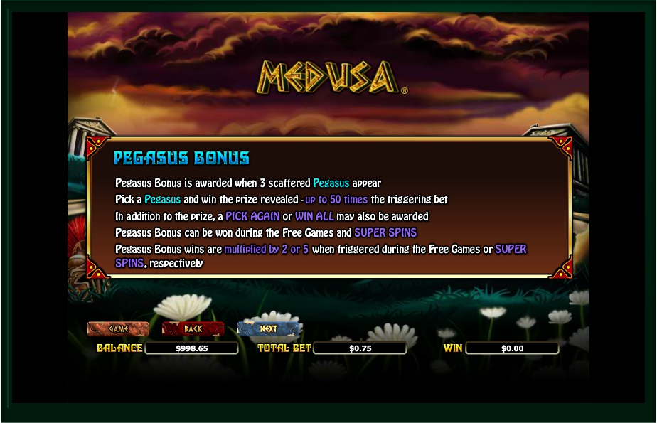 medusa slot machine detail image 2