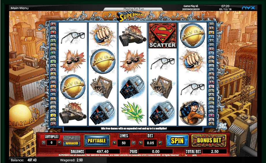 Superman slot play free