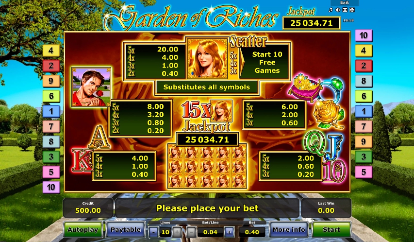 garden of riches slot machine detail image 0