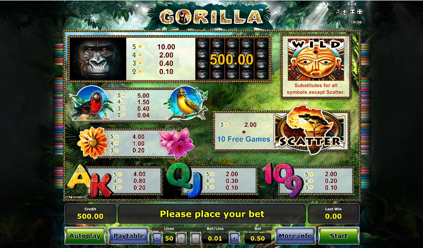 gorilla slot machine detail image 0