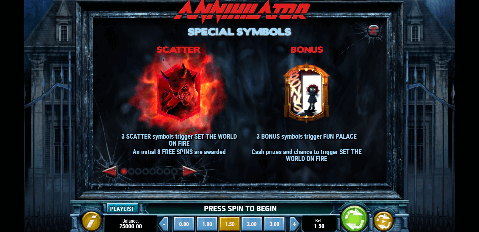 annihilator slot machine detail image 0