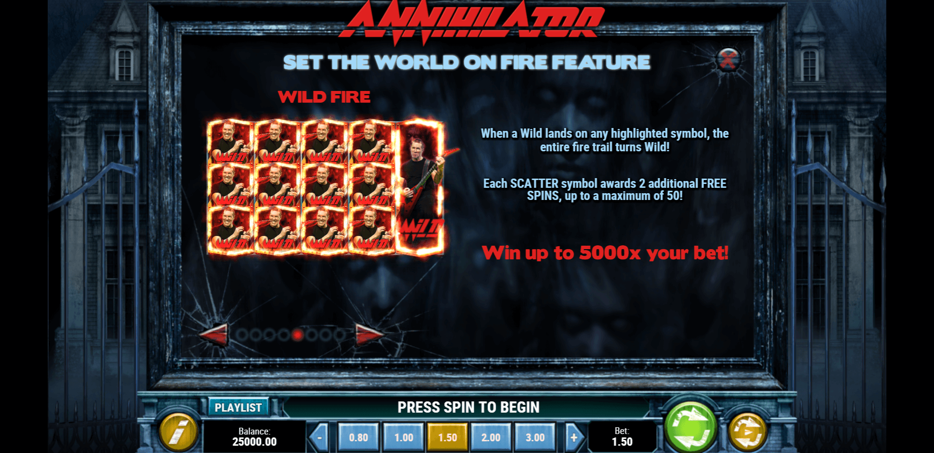 annihilator slot machine detail image 4