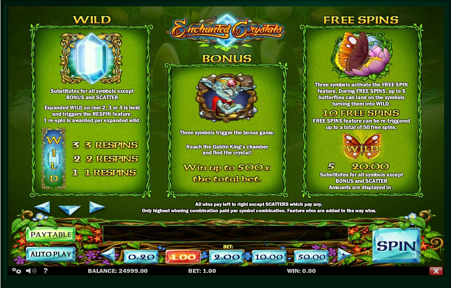 enchanted crystals slot machine detail image 1