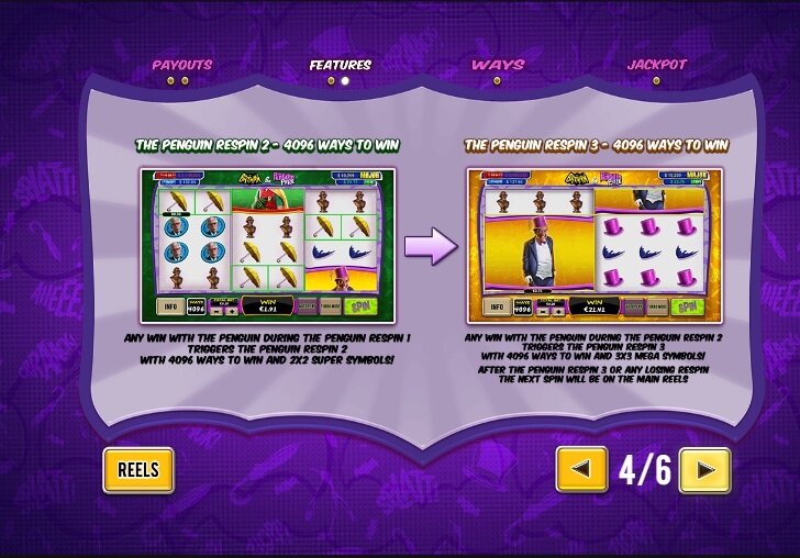 batman & the penguin prize slot machine detail image 2