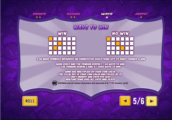 batman & the penguin prize slot machine detail image 1