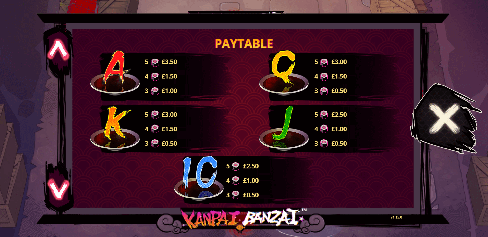 kanpai banzai slot machine detail image 6