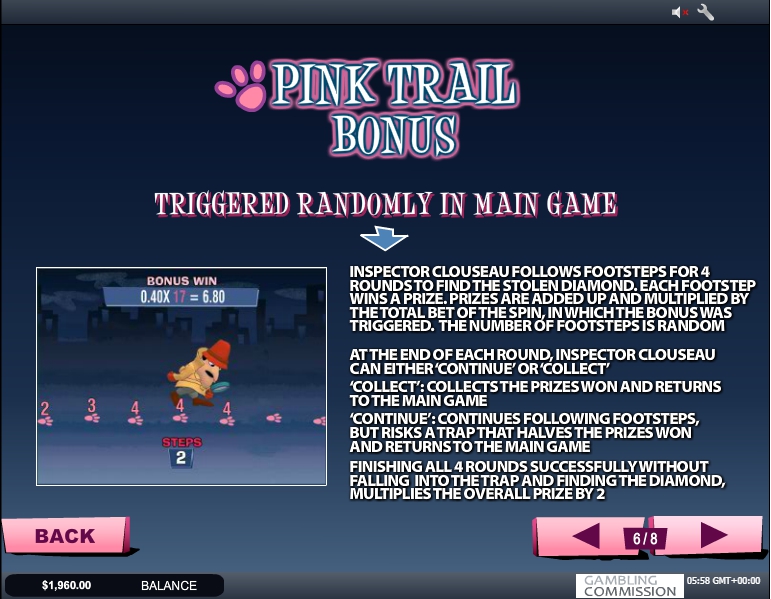 pink panther slot machine detail image 3