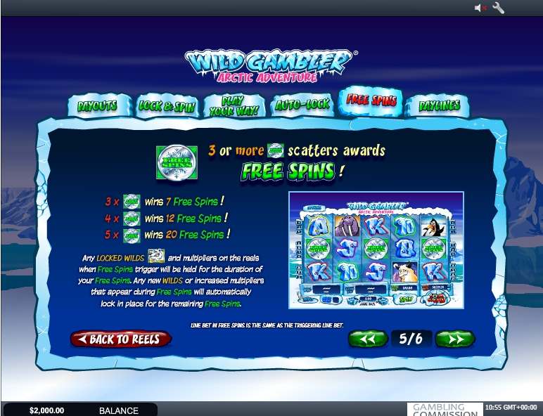 wild gambler arctic adventure slot machine detail image 1