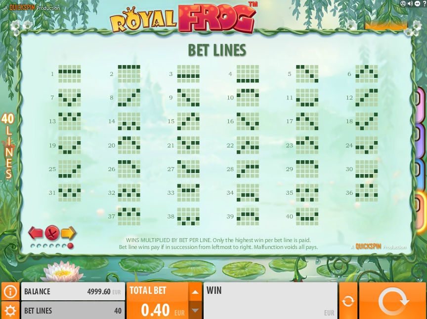 royal frog slot machine detail image 0