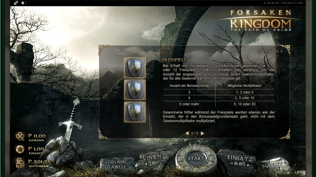 forsaken kingdom slot machine detail image 5