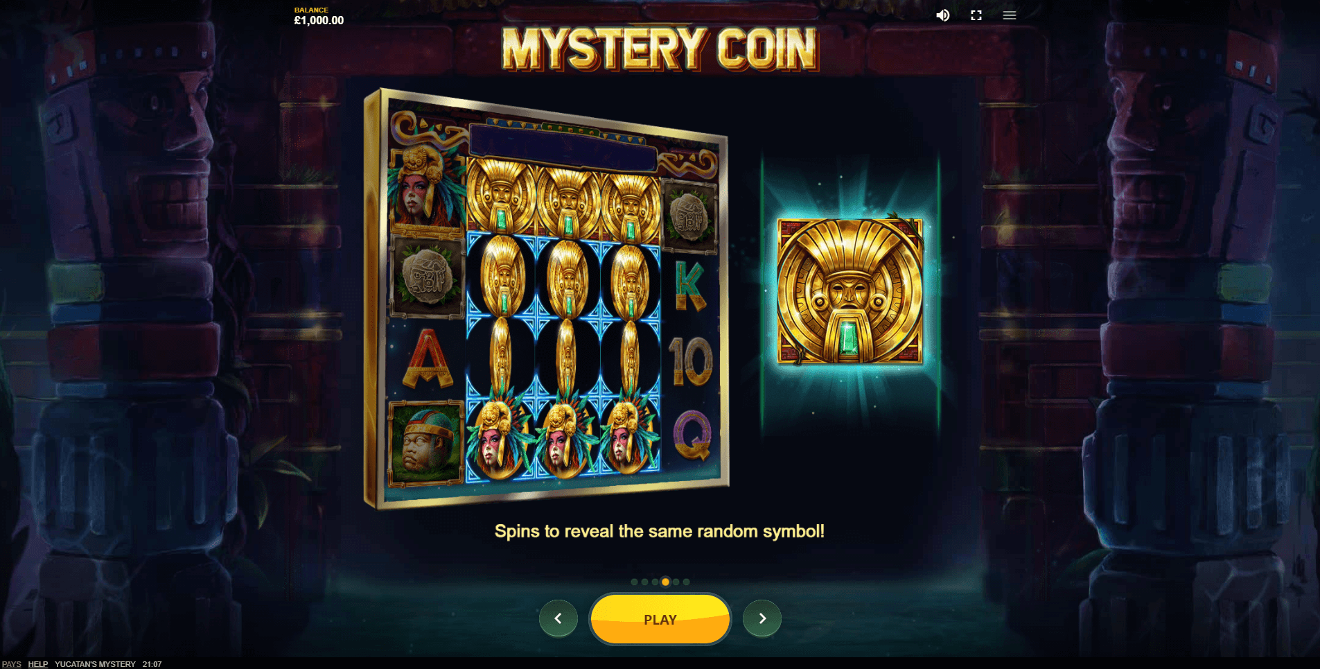 yucatans mystery slot machine detail image 2