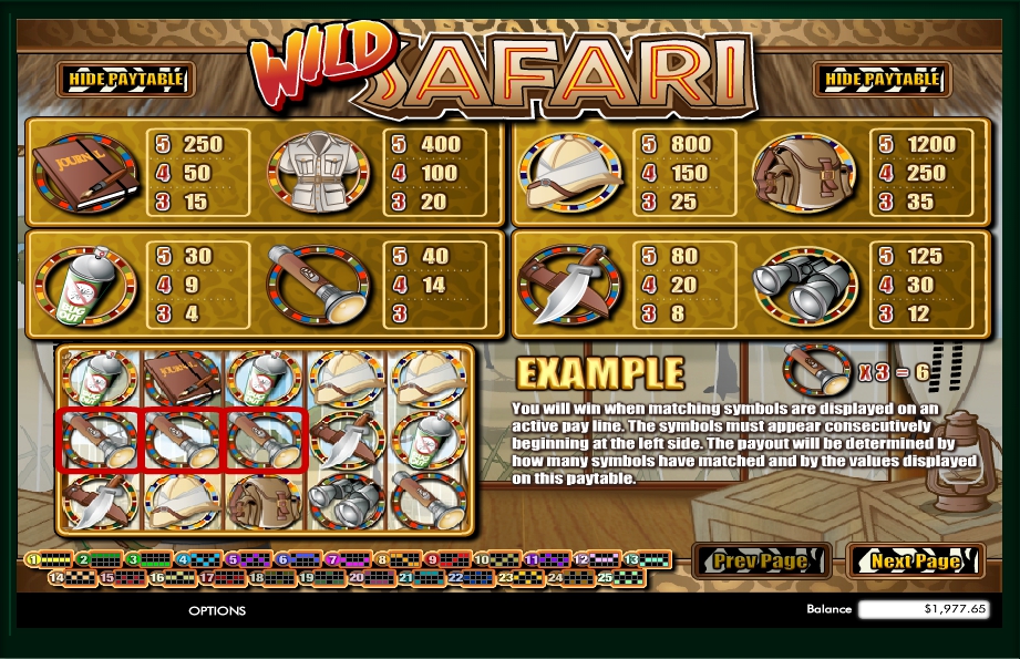 wild safari slot machine detail image 1