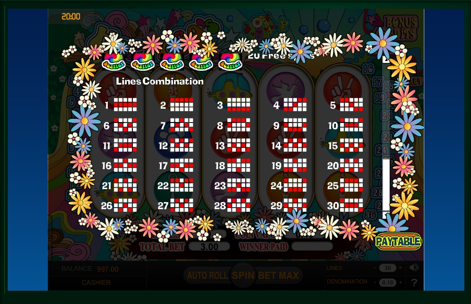 happy 60s slot machine detail image 0