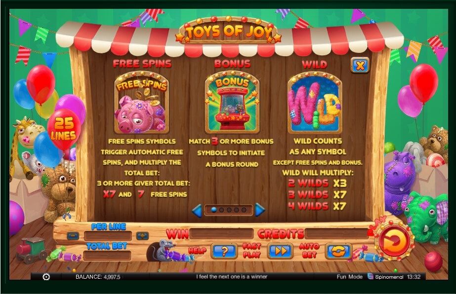 toys of joy slot machine detail image 4