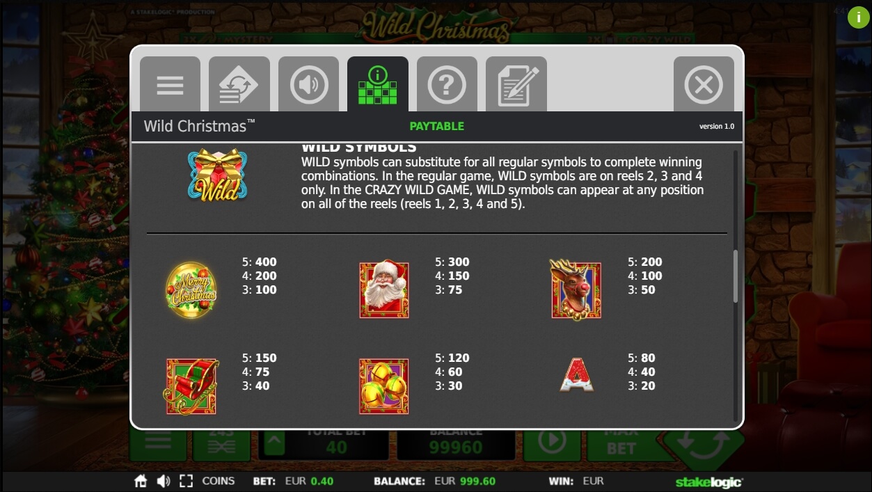 wild christmas slot machine detail image 2