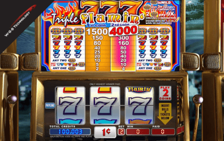Triple Flaming 7s slot machine